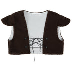 Shrek Green Monster Cosplay Mens Costume Halloween Full fleece Vest Outfit Set - Azufun