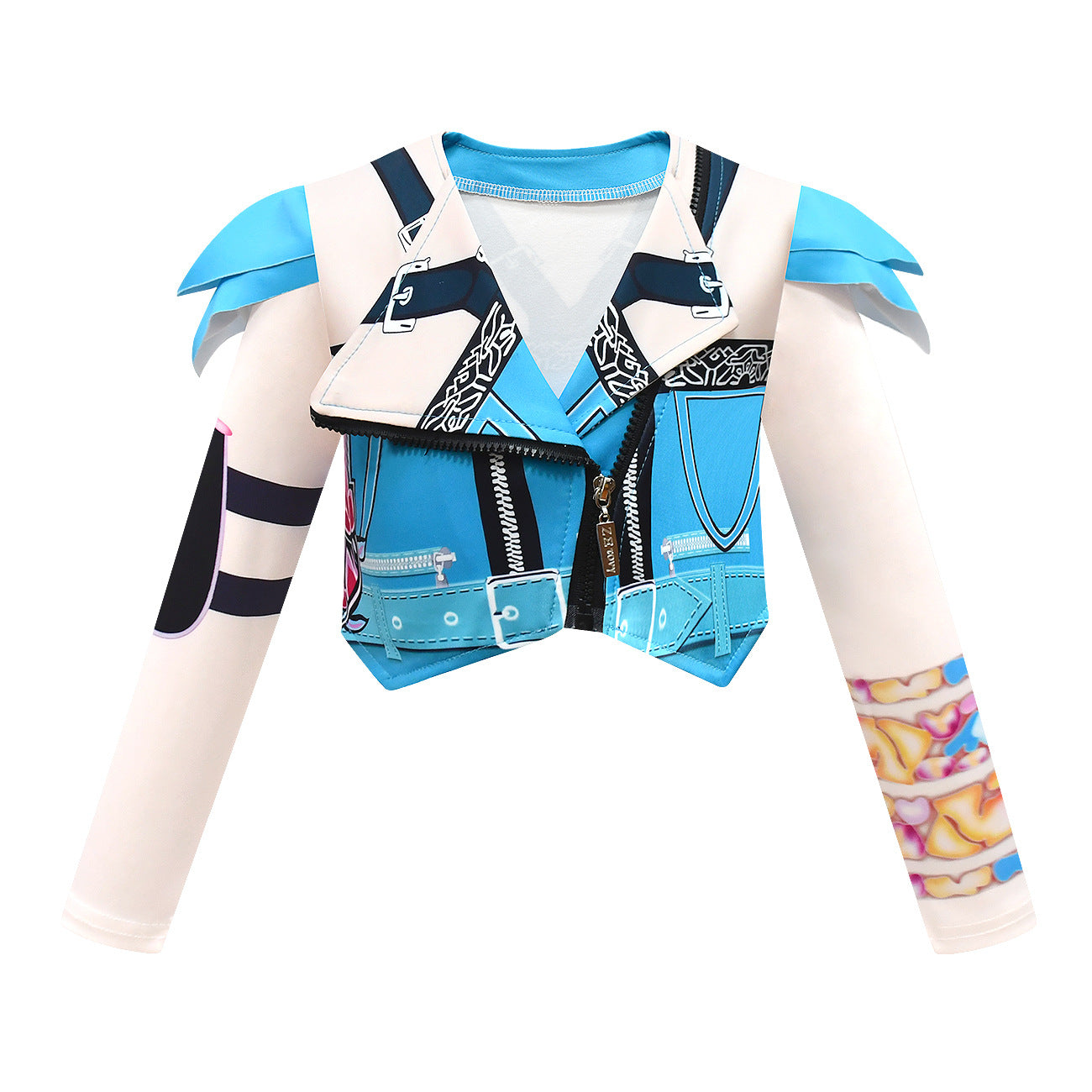 Kids KPop Demon Hunters Costume Girls Zoey Cosplay Fancy Dress Outfits - Azufun