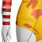 McDonald's Uncle Halloween Clown Costume Carnival Day Cosplay Jumpsuit Set Nightclub For Women Girl - Azufun