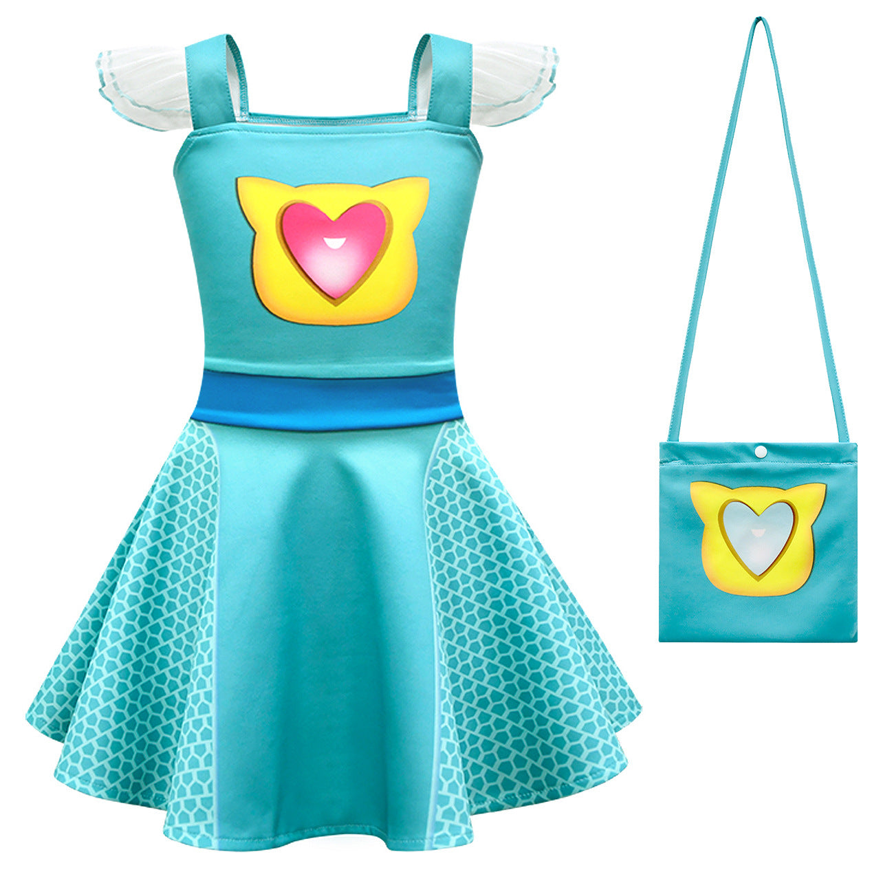 SuperKitties Sparks Buddy Light Up Costume Princess Dresses For Kids Girl - Azufun