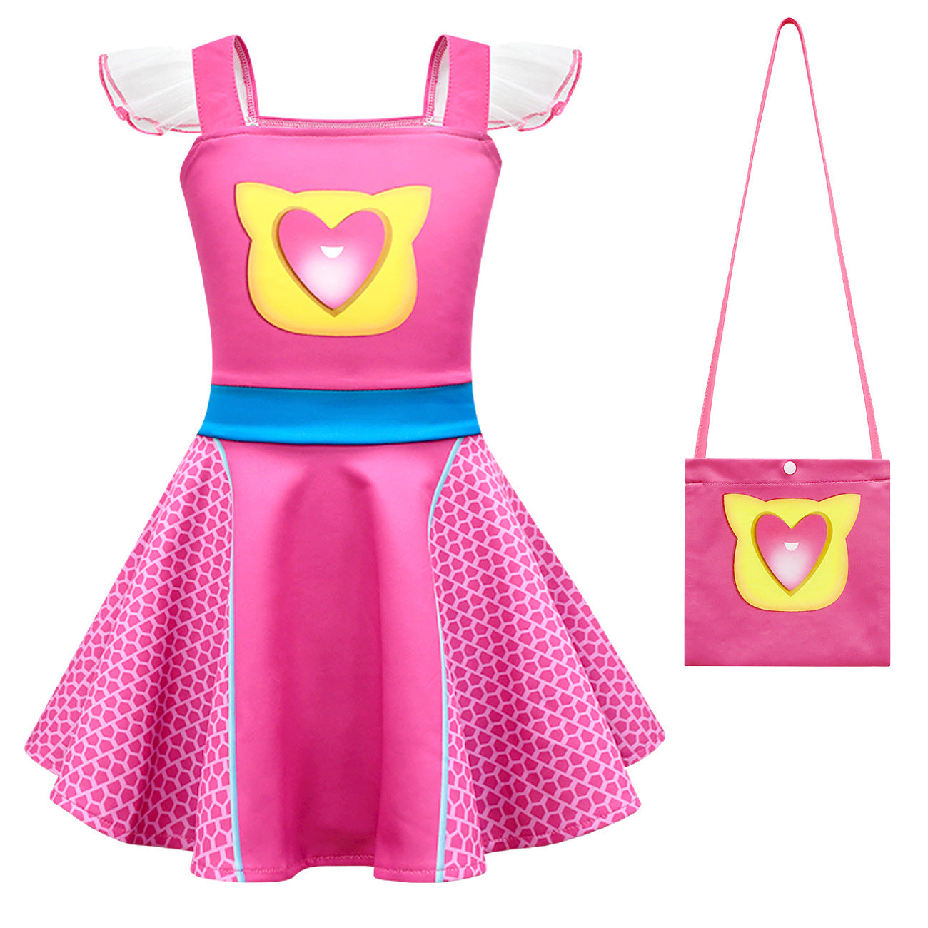 SuperKitties Sparks Buddy Light Up Costume Princess Dresses For Kids Girl - Azufun