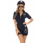 Women Police Cop Costume Halloween - Azufun