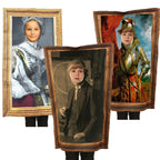 Funny spoof murals Costume Mona Lisa French girl Einstein Marie Curie King Queen Victoria Knight - Azufun