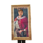 Funny spoof murals Costume Mona Lisa French girl Einstein Marie Curie King Queen Victoria Knight - Azufun