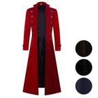 Medieval Steampunk Retro Gothic Costume Coat Trench Coat Victorian Uniform - Azufun