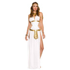 Women's Golden Goddess Costume Egyptian Cleopatra Dress