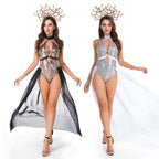 Silver Medusa Costume Ancient Greek Halloween