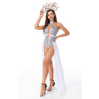 Silver Medusa Costume Ancient Greek Halloween