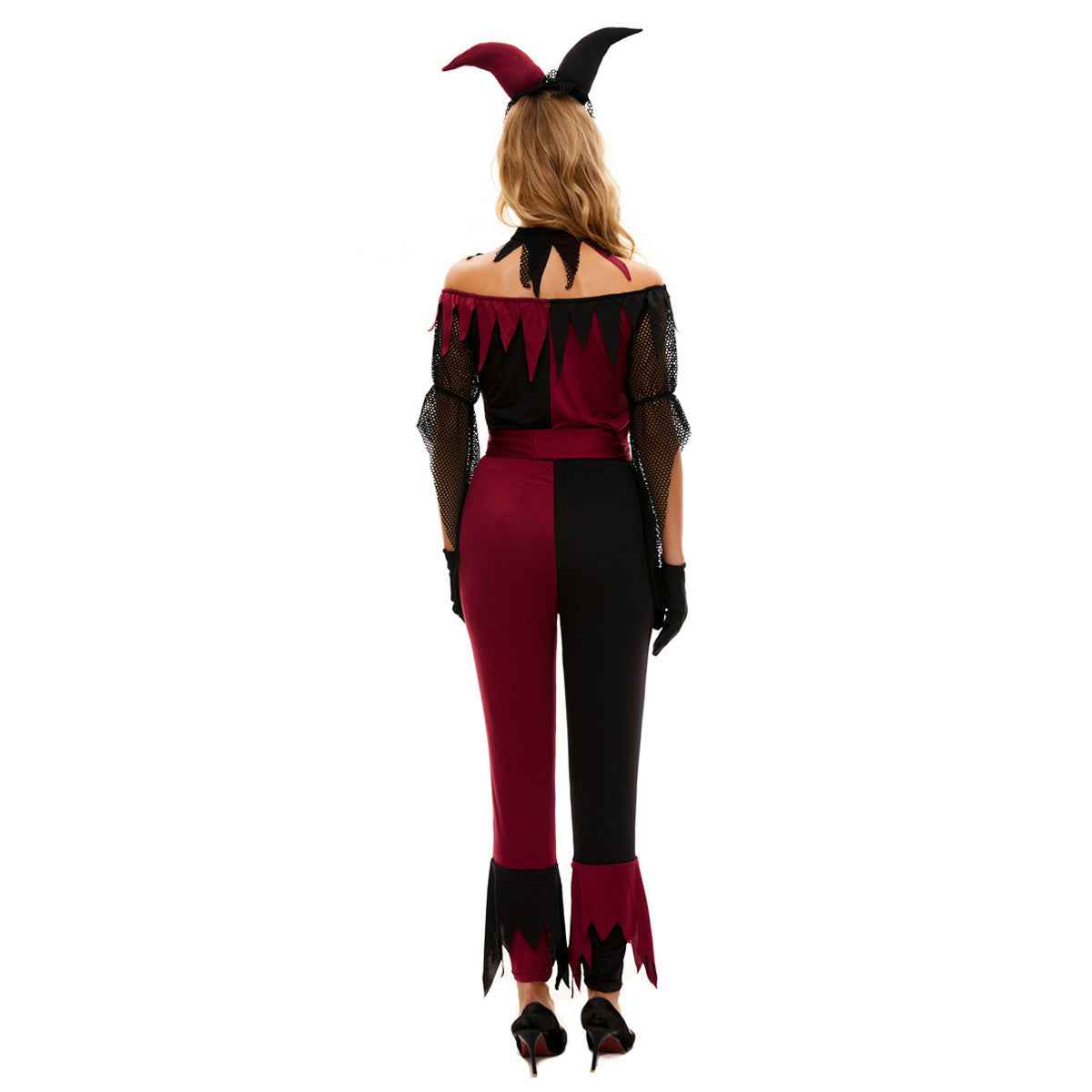 Suicide Squad Psycho Jester Clown Costume For Women Halloween