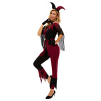 Suicide Squad Psycho Jester Clown Costume For Women Halloween