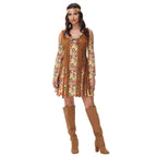 Pure Hippie Costume Classic Retro Style Dress for Women