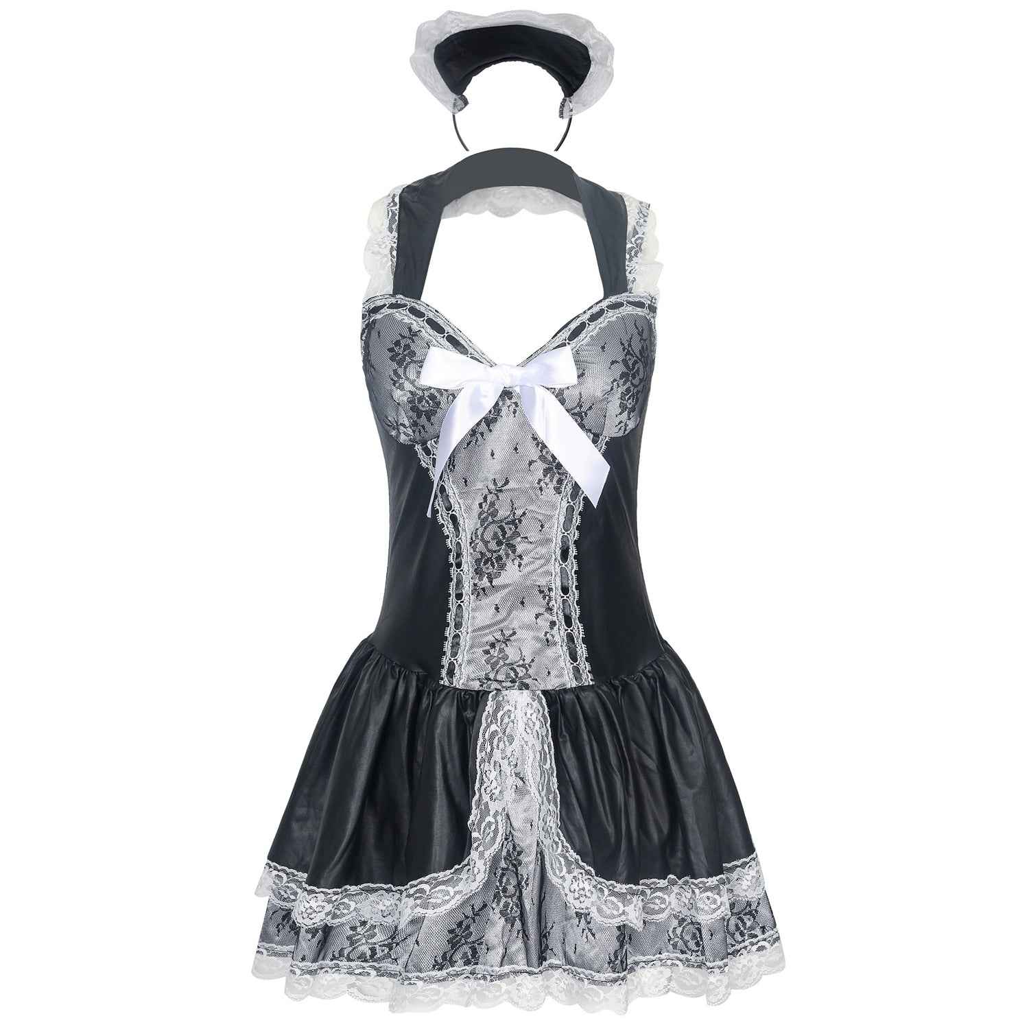French Maid Lace Dress Game Costumes