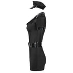 Female Police Cop Instructor Uniform Costume Halloween Carnival Party - Azufun
