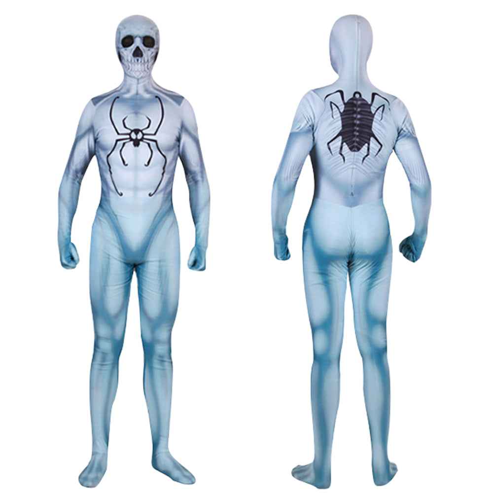 Skull Skeleton Jumpsuit Outfits Cosplay Costume Party For Kids