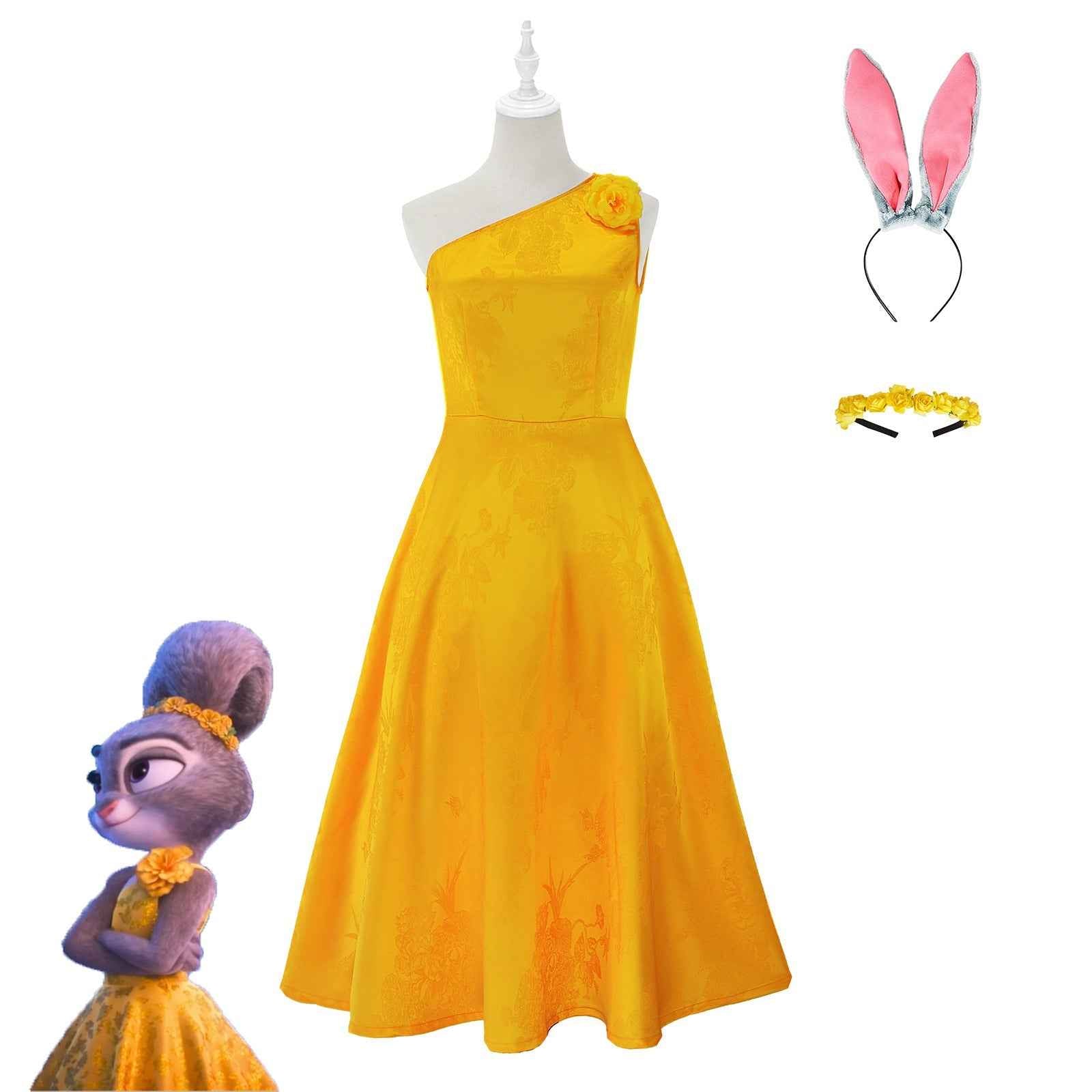 Zootopia 2 Judy Rabbit Dress Party Adult Cosplay Costume Carnival