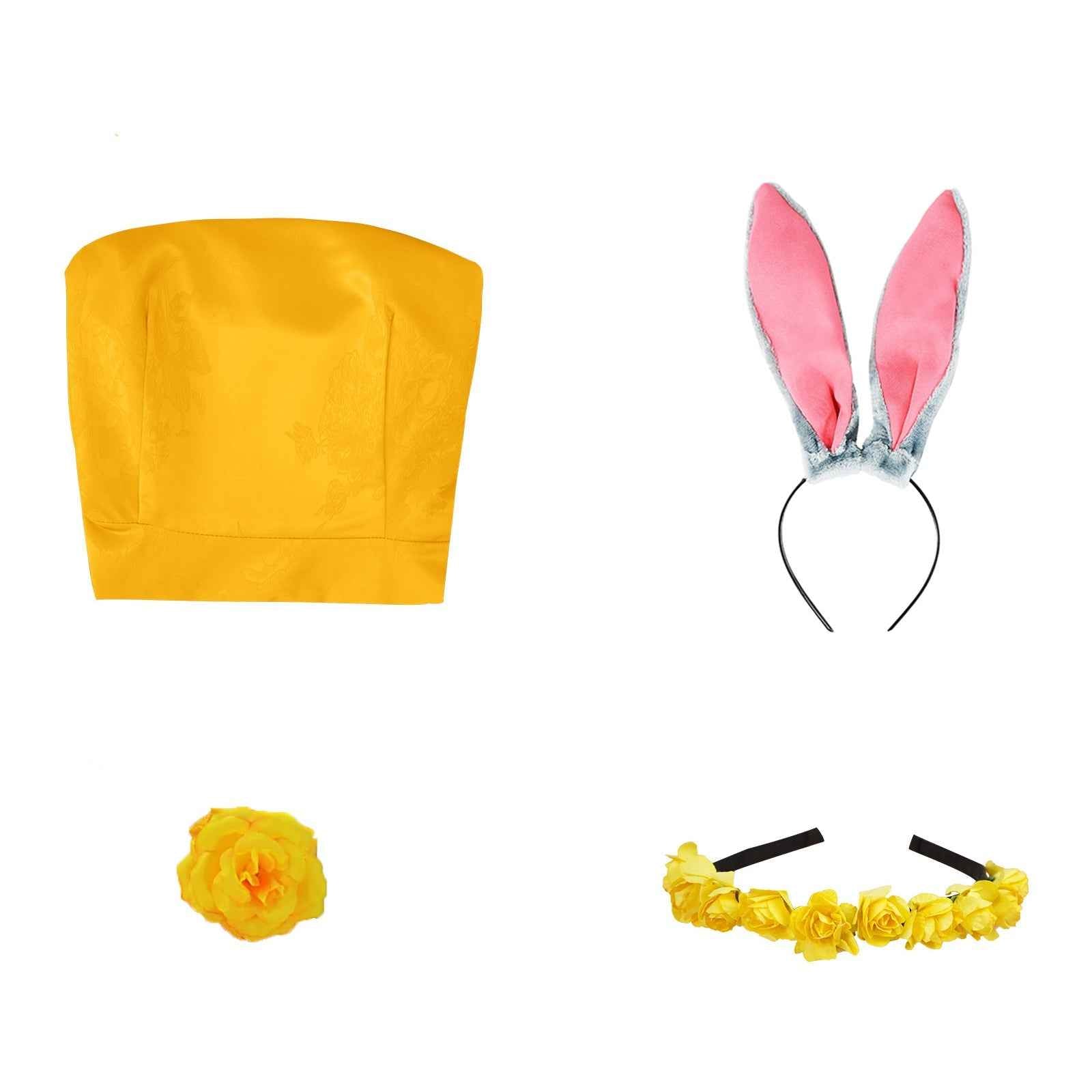 Zootopia 2 Judy Rabbit Dress Party Adult Cosplay Costume Carnival