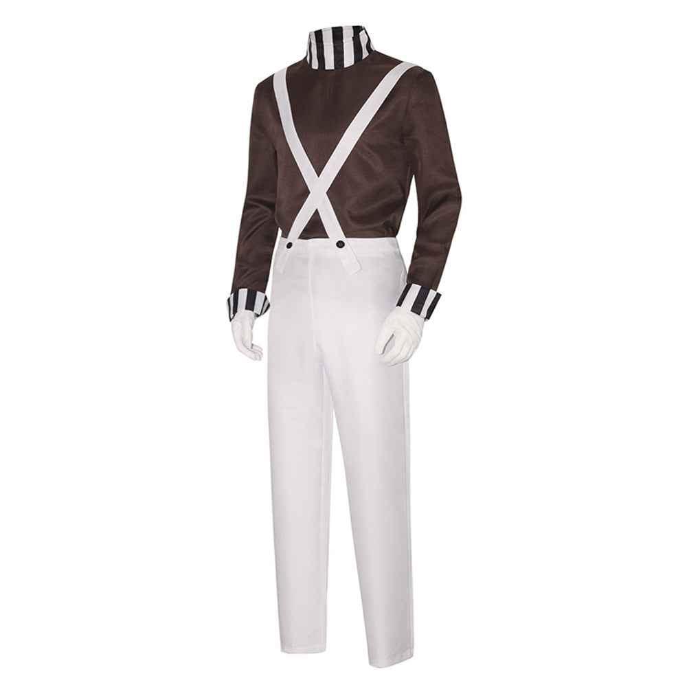 Charlie and the Chocolate Factory Clown Cosplay Costume Carnival Suit
