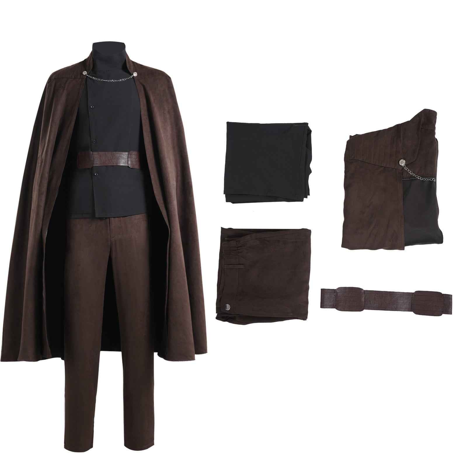 Count Dooku Costume Star Wars Cosplay Halloween Outfit Full Set