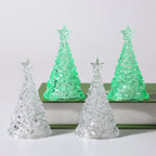 LED Christmas Tree Lights Christmas Table Ornaments Crystal Chandeliers