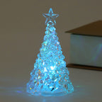LED Christmas Tree Lights Christmas Table Ornaments Crystal Chandeliers