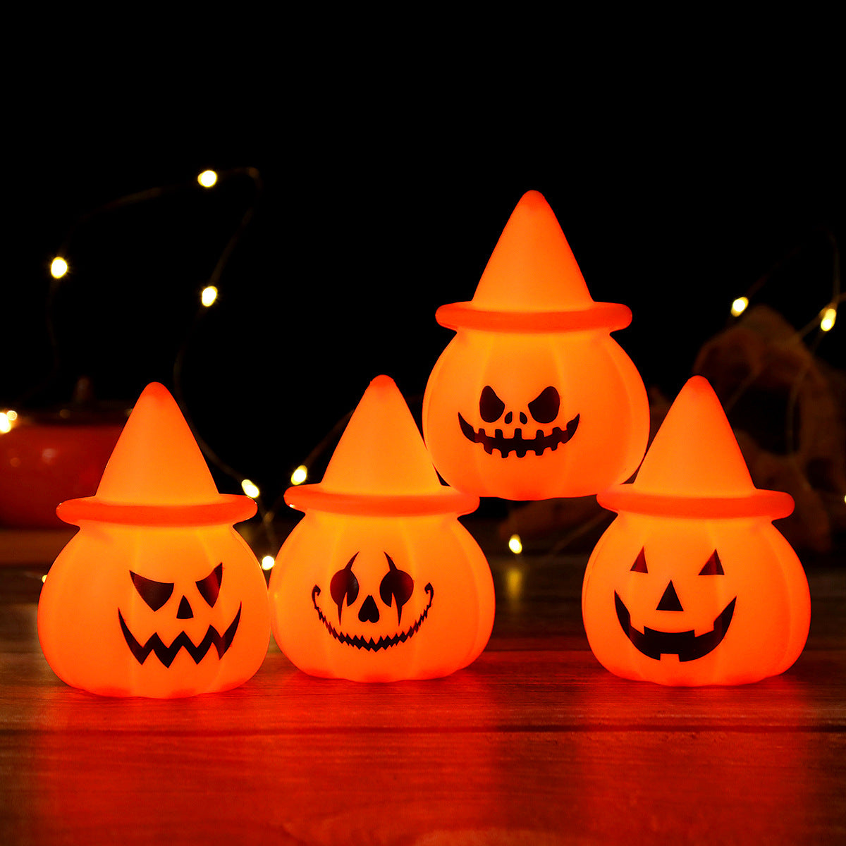 Electronic Pumpkin Lantern Halloween Party Decorative Ornament
