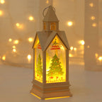 Electronic Candle Wind Lantern Castle Night Light Holiday Party Decorations