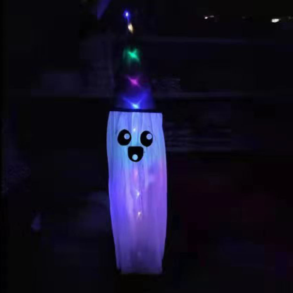 Halloween Decor Hanging Hat Band LED Light Veil Hat