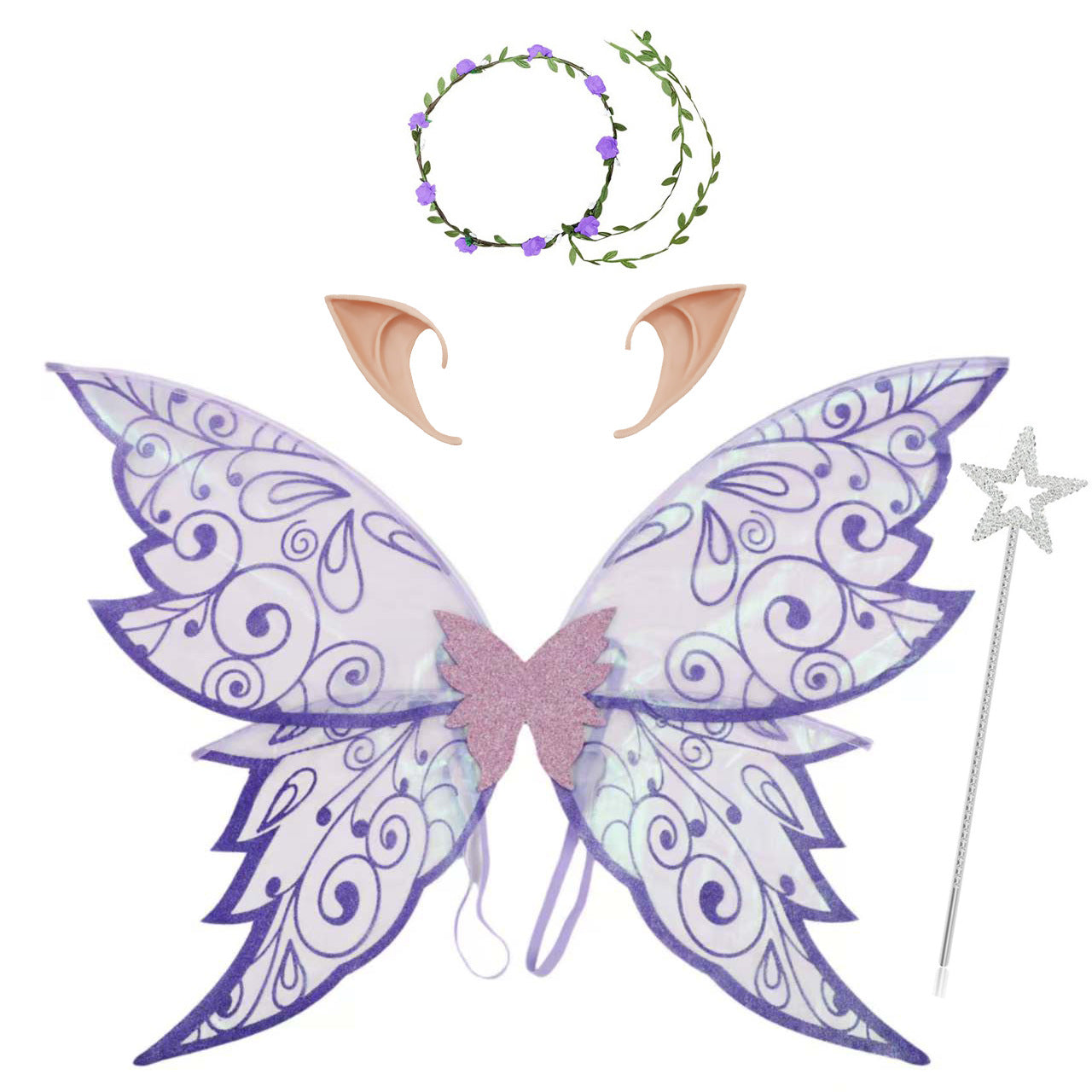 Fairy Butterfly Wing Back Accessory Holiday Party Halloween Costume