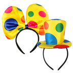 Clown Headband Cosplay Costume Headpiece Clown Costume Three-Piece Set