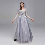 Ghost Corpse Bride Costume Dress Zombie Scary Horror Halloween