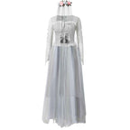 Ghost Corpse Bride Costume Dress Zombie Scary Horror Halloween