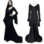 Morticia Addams Costume Wedensday Party dress Halloween