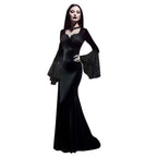 Morticia Addams Costume Wedensday Party dress Halloween