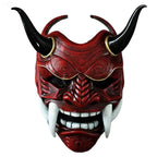 Oni mask Red Black Japanese Hannya Cosplay Halloween