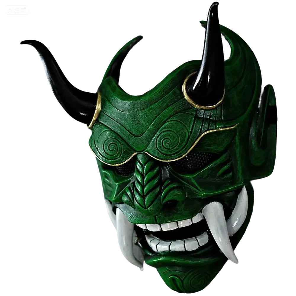 Oni mask Red Black Japanese Hannya Cosplay Halloween
