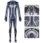 Tron: Legacy Sam Flynn Jumpsuit Bodysuit Mask Ares Cosplay