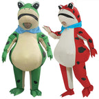 Inflatable Frog Costume Green and Red Halloween
