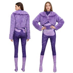 Zootopia 2 Gazelle Superstar Costume Purple Jumpsuit Cosplay Carnival Suit