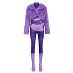 Zootopia 2 Gazelle Superstar Costume Purple Jumpsuit Cosplay Carnival Suit