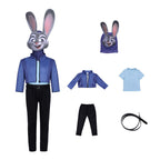 Zootopia 2 Judy Hopps Kids Cosplay Costumes Carnival Party Full Set