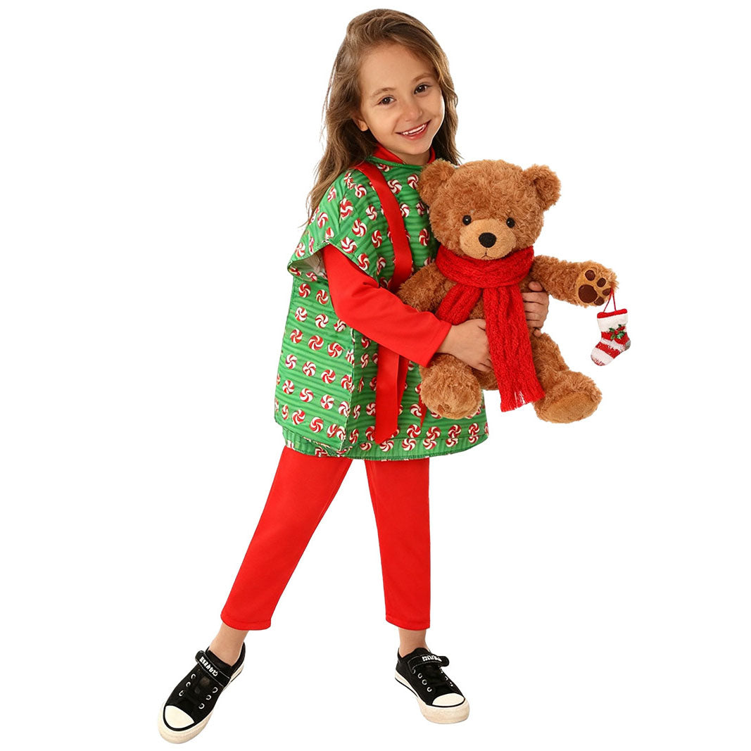 Christmas Present Costume Kids Gift Box Costume Vest For Boys Girls