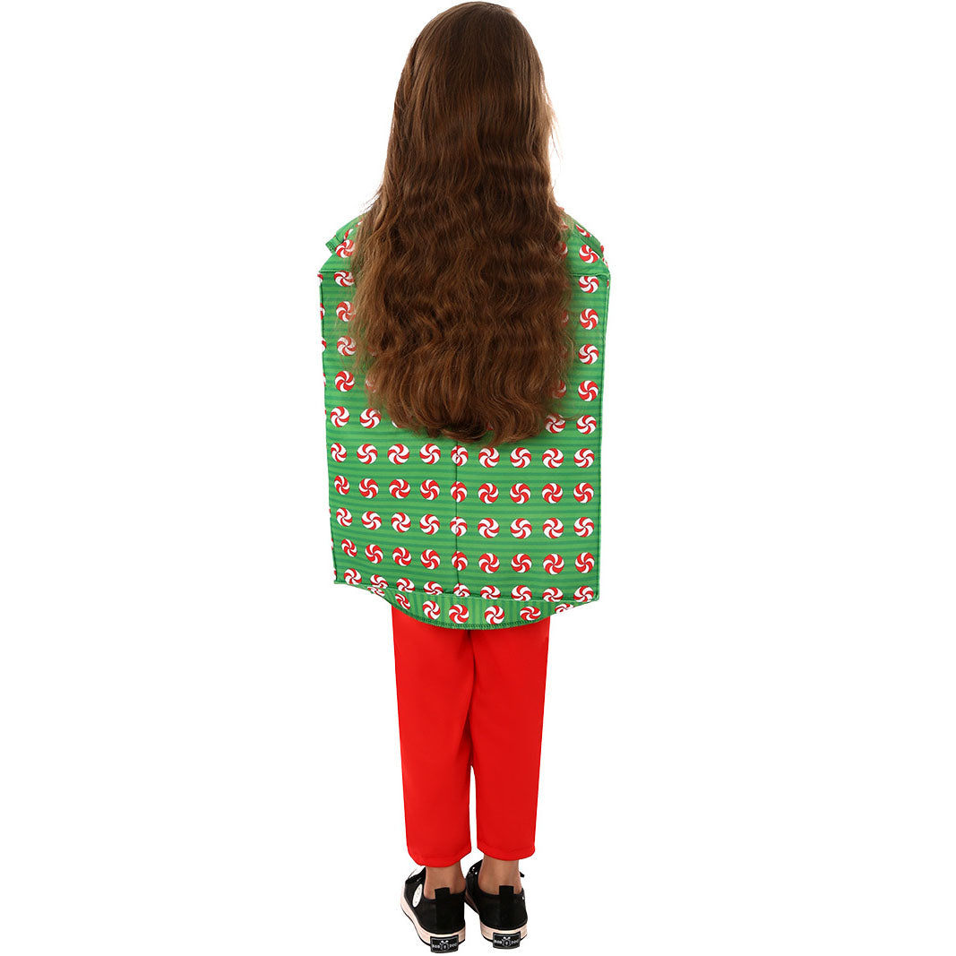 Christmas Present Costume Kids Gift Box Costume Vest For Boys Girls