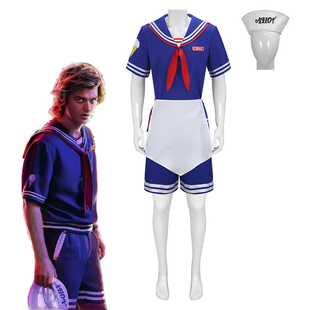 Steve Robin Stranger Things 3 Scoops Ahoy Cosplay Costumes For Adult