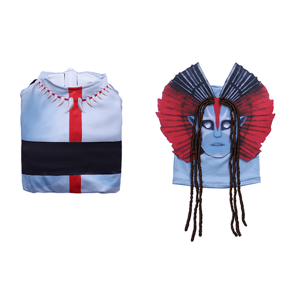 Avatar 3 Na'vi Ash People Cosplay Costume Fire Jumpsuit with Tail Women