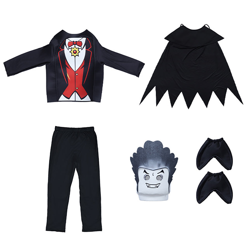 Ninjago Lord Garmadon Vampire Count Kids Cosplay Costume Stage Performance Outfit