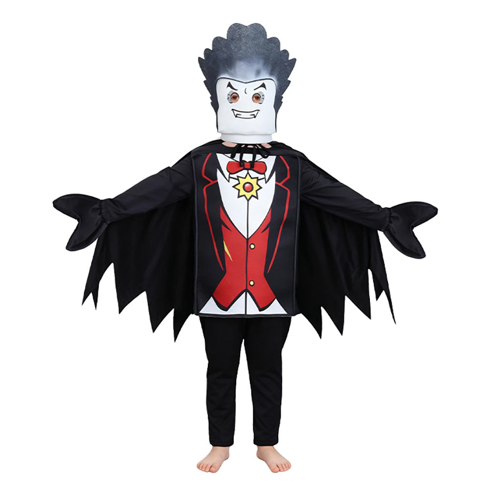 Ninjago Lord Garmadon Vampire Count Kids Cosplay Costume Stage Performance Outfit