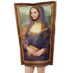 Spoof Murals Mona Lisa Artist Costume Funny Novelty Halloween - Azufun