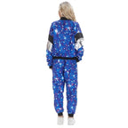 80s Retro Disco Hip Hop Fancy Dress Adult Costume Outfits Carnival Suit - Azufun