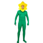 Adult Man Sunflower Funny Jumpsuit Cosplay Stage Performance Costume - Azufun