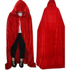Adult Unisex Hooded Robe Long Cloak Cape Halloween Costume - Azufun